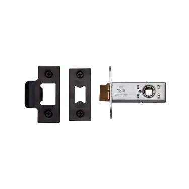 Click Here To Enlarge This Photo Of YKAL2N-BLK M.Marcus York Architectural Tubular Latch 2 ½" Matt Black Finish