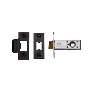 YKAL2N-BLK M.Marcus York Architectural Tubular Latch 2 ½" Matt Black Finish