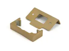 51826 From the Anvil Satin Brass ½" Rebate Kit for Tubular Mortice Latch