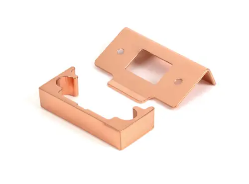 Click Here To Enlarge This Photo Of 51830 From the Anvil Polished Bronze ½" Rebate Kit for Tubular Mortice Latch