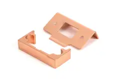 51830 From the Anvil Polished Bronze ½" Rebate Kit for Tubular Mortice Latch