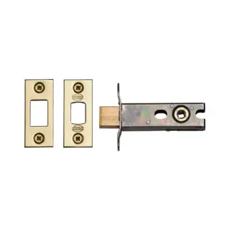 YKBDB3N-PB M.Marcus York Architectural Tubular Bathroom Deadbolt 3" Polished Brass Finish
