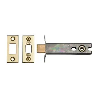 Click Here To Enlarge This Photo Of YKBDB4N-PB M.Marcus York Architectural Tubular Bathroom Deadbolt 4" Polished Brass Finish