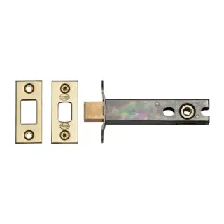 YKBDB4N-PB M.Marcus York Architectural Tubular Bathroom Deadbolt 4" Polished Brass Finish