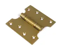 51818 From the Anvil Satin Brass 4" x 2" x 4"  Parliament Hinge (pair) ss