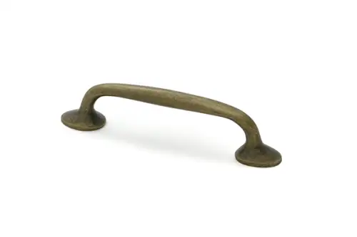 Click Here To Enlarge This Photo Of 51262 From the Anvil Burnished Brass Moore Cabinet Pull Handle - Small (96mm Fixing Centres)