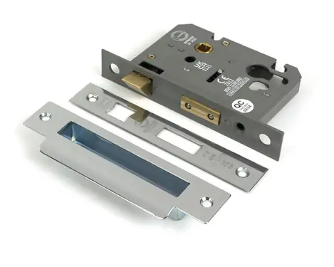 Click Here To Enlarge This Photo Of 51393 From the Anvil Polished Stainless Steel 3" Euro Profile Sashlock