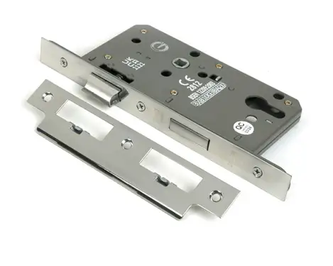 Click Here To Enlarge This Photo Of 51808 From the Anvil Polished Stainless Steel Euro Din Sashlock - 60mm Backset/72mm Centres
