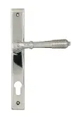 52082 From the Anvil Polished Marine SS (316) Reeded Slimline Lever Espag. Lock Set