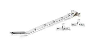 51904 From the Anvil Polished Chrome Art Deco 10" Casement Stay