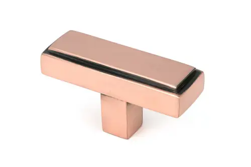 Click Here To Enlarge This Photo Of 51891 From the Anvil Polished Bronze Scully T-Bar Knob - 50mm