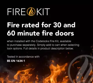 Codelocks PFKP DIN Fire Kit Pack to suit all Digital Lock Anti-Panic Mortice Locks
