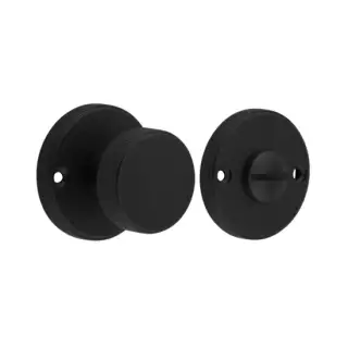 BUR180MB Frelan Hardware Burlington Westbourne Knurled Turn & Release Matt Black