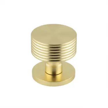 Click Here To Enlarge This Photo Of JV802SB Frelan Hardware Jedo 'Ribbon' Satin Brass Mortice Knob
