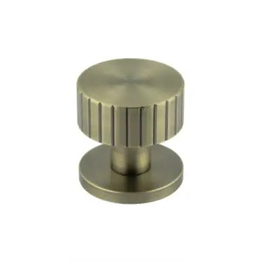 Click Here To Enlarge This Photo Of JV803AB Frelan Hardware Jedo 'Cog' Antique Brass Mortice Knob
