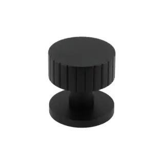 JV803MB Frelan Hardware Jedo 'Cog' Black Mortice Knob