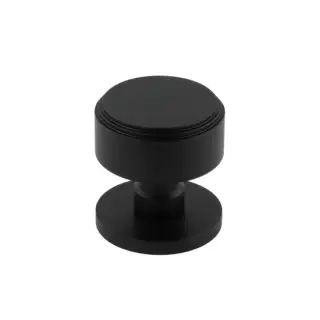JV804MB Frelan Hardware Jedo 'Step' Black Mortice Knob