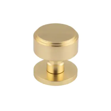 Click Here To Enlarge This Photo Of JV804SB Frelan Hardware Jedo 'Step' Satin Brass Mortice Knob