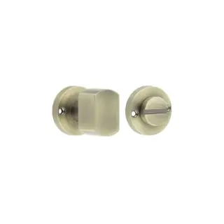 JV813AB Frelan Hardware Jedo Contemporary Antique Brass Turn & Release for Mortice Knobs