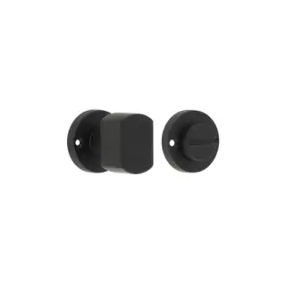 JV813MB Frelan Hardware Jedo Contemporary Black Turn & Release for Mortice Knobs