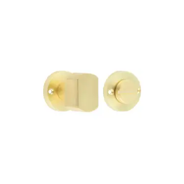 Click Here To Enlarge This Photo Of JV813SB Frelan Hardware Jedo Contemporary Satin Brass Turn & Release for Mortice Knobs