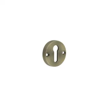 Click Here To Enlarge This Photo Of JV866AB Frelan Hardware Jedo Contemporary Antique Brass Escutcheons for Mortice Knobs