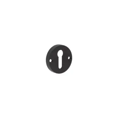 Click Here To Enlarge This Photo Of JV866MB Frelan Hardware Jedo Contemporary Matt Black Escutcheons for Mortice Knobs