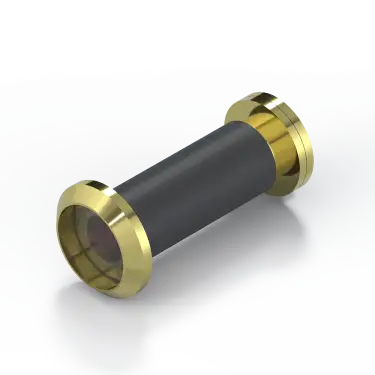Click Here To Enlarge This Photo Of RH.DV.PB - Rutland FRONTIER Collection Fire Rated Door Viewer Wide Angle c/w Intumescent Kit - Polished Brass