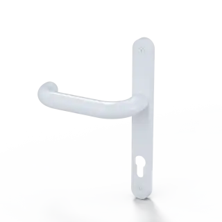RH.RLB.WH - Rutland FRONTIER Collection 92mm Multipoint Lock Handle (SS304) White Powder Coated