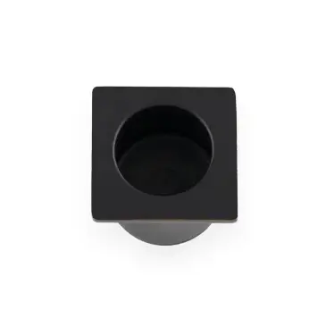 Click Here To Enlarge This Photo Of AW993BL - Alexander & Wilks Sliding Door Finger Edge Pull (Square)  - Black