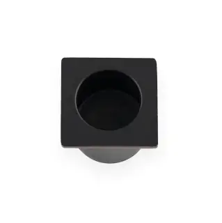 AW993BL - Alexander & Wilks Sliding Door Finger Edge Pull (Square)  - Black