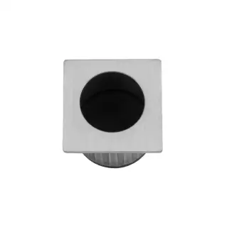 AW993SC - Alexander & Wilks Sliding Door Finger Edge Pull (Square)  - Satin Chrome