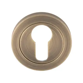 SWL102AB - Carlisle Brass Eurospec Euro Profile Escutcheon Antique Brass