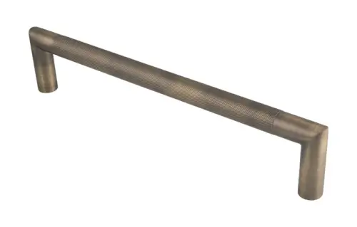 Click Here To Enlarge This Photo Of SWP1169&sol;300AB - Carlisle Brass Eurospec 300mm x 19mm Mitred Knurled Pull Handle &lpar;G304&rpar; Antique Brass