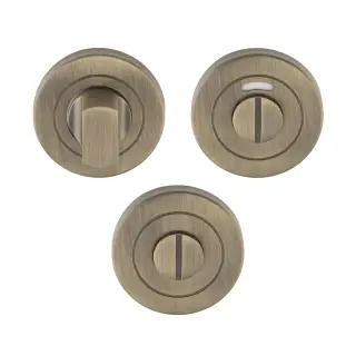CST1015AB - Carlisle Brass Eurospec Thumbturn & Release with/without Indicator Antique Brass