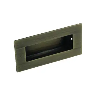 FPH1000AB - Carlisle Brass Eurospec Rectangular Flush Pull 100mm x 50mm Antique Brass