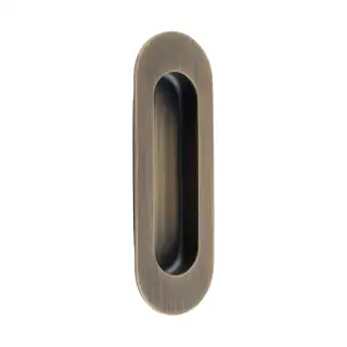 FPH1001AB - Carlisle Brass Eurospec Oval Flush Pull 120mm x 41mm Antique Brass