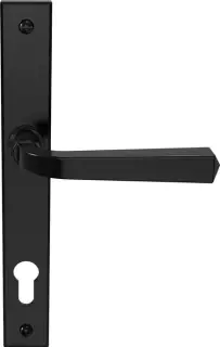 CB702002 - Mila Heritage Multipoint Door Handle 92mm c/c (211mm screw centres) - Matt Black