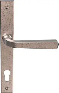 CB702007 - Mila Heritage Multipoint Door Handle 92mm c/c (211mm screw centres) - Pewter Patina