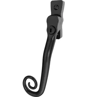 CB700073 - Mila Heritage Monkey Tail Window Espag Handle (Left Hand) - Matt Black