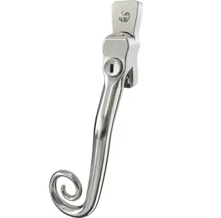 CB700133 - Mila Heritage Monkey Tail Window Espag Handle (Left Hand) - Polished Chrome