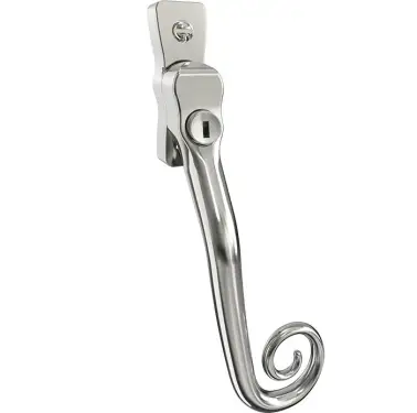Click Here To Enlarge This Photo Of CB700132 - Mila Heritage Monkey Tail Window Espag Handle (Right Hand) - Polished Chrome
