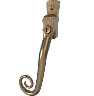 CB700253 - Mila Heritage Monkey Tail Window Espag Handle (Left Hand) - Antique Bronze