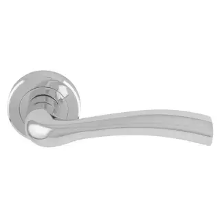 SZR050CP - Carlisle Brass Serozzetta 'Cinquanta' Lever on Rose - Polished Chrome