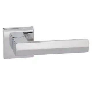 Atlantic - SP216PC Senza Pari 'Davoli' Lever Door Handle on Square Rose - Polished Chrome