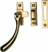 V1008 MP/HP-PB Heritage Brass Casement Window Fastener Ball Design Polished Brass Finish