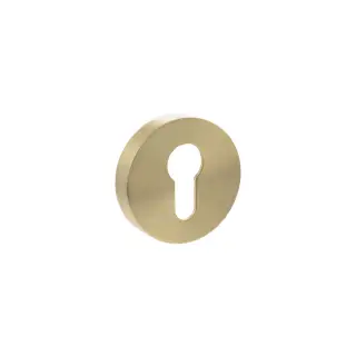Atlantic - SPROESCESB Senza Pari Euro Escutcheons on Round Rose - Satin Brass