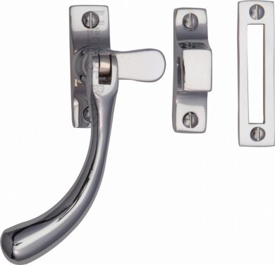 Click Here To Enlarge This Photo Of V1008 MP/HP-PC Heritage Brass Casement Window Fastener Ball Design Polished Chrome Finish
