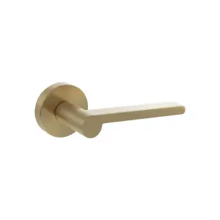 Atlantic - SPRO218SB Senza Pari 'Darrio' Lever Door Handle on Round Rose - Satin Brass