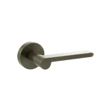 Click Here To Enlarge This Photo Of Atlantic - SPRO218AB Senza Pari 'Darrio' Lever Door Handle on Round Rose - Antique Brass